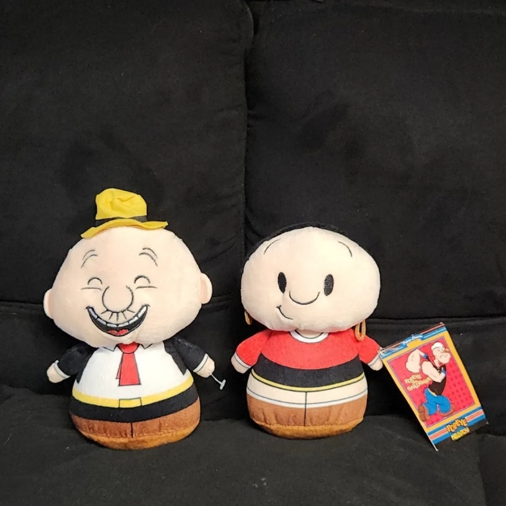 Kellytoy Popeye  Olive Oil & Wimpy Plush RARE 2017